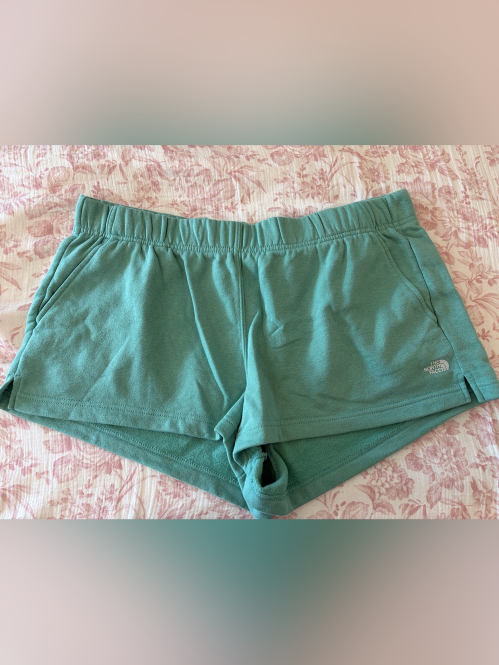 The North Face Women's Half Dome Fleece Shorts Blue Size XXL 2'' cotton blend